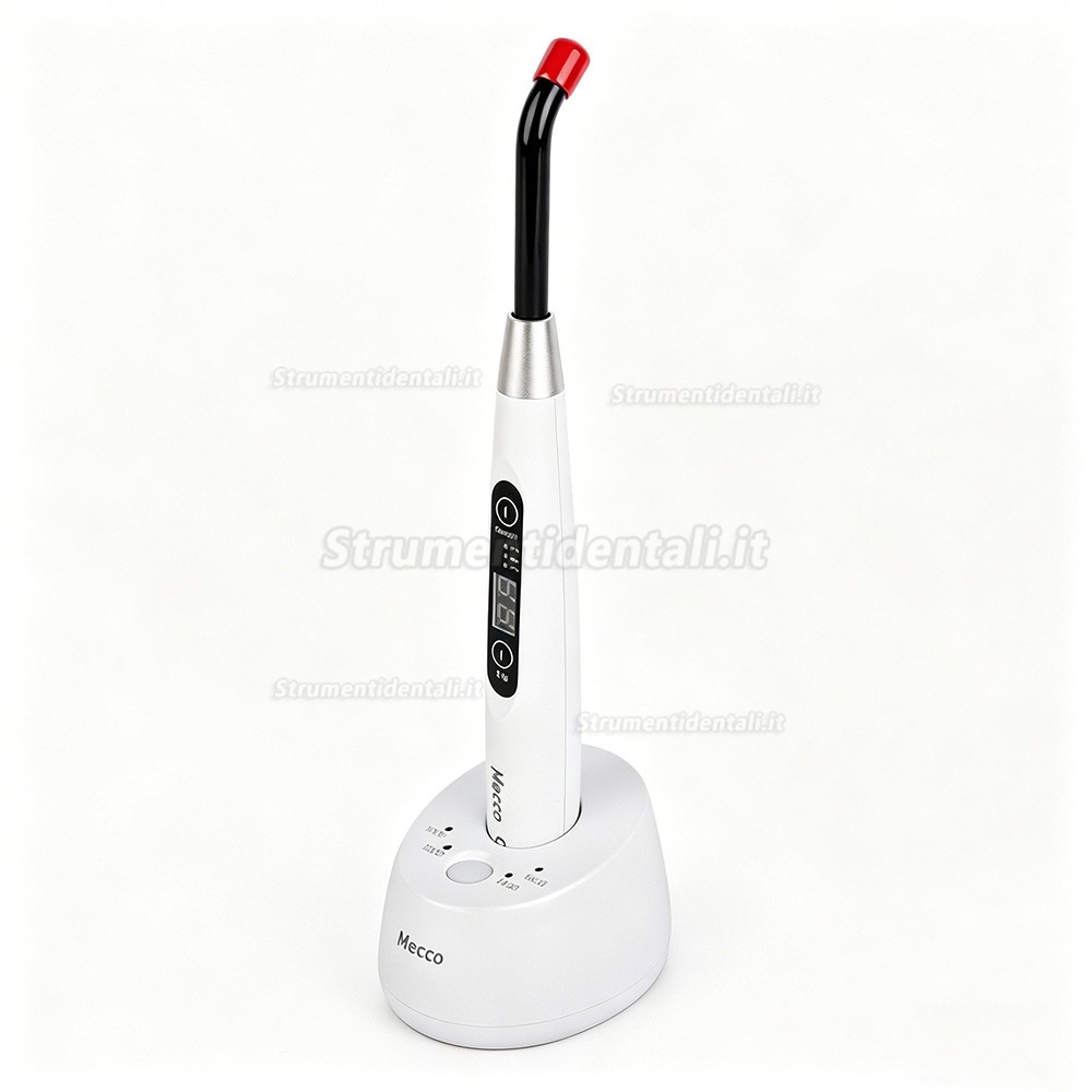 Mecco Q5 Lampada fotopolimerizzatrice a LED odontoiatrico (max 1600 mW/cm&sup2;) con illuminometro